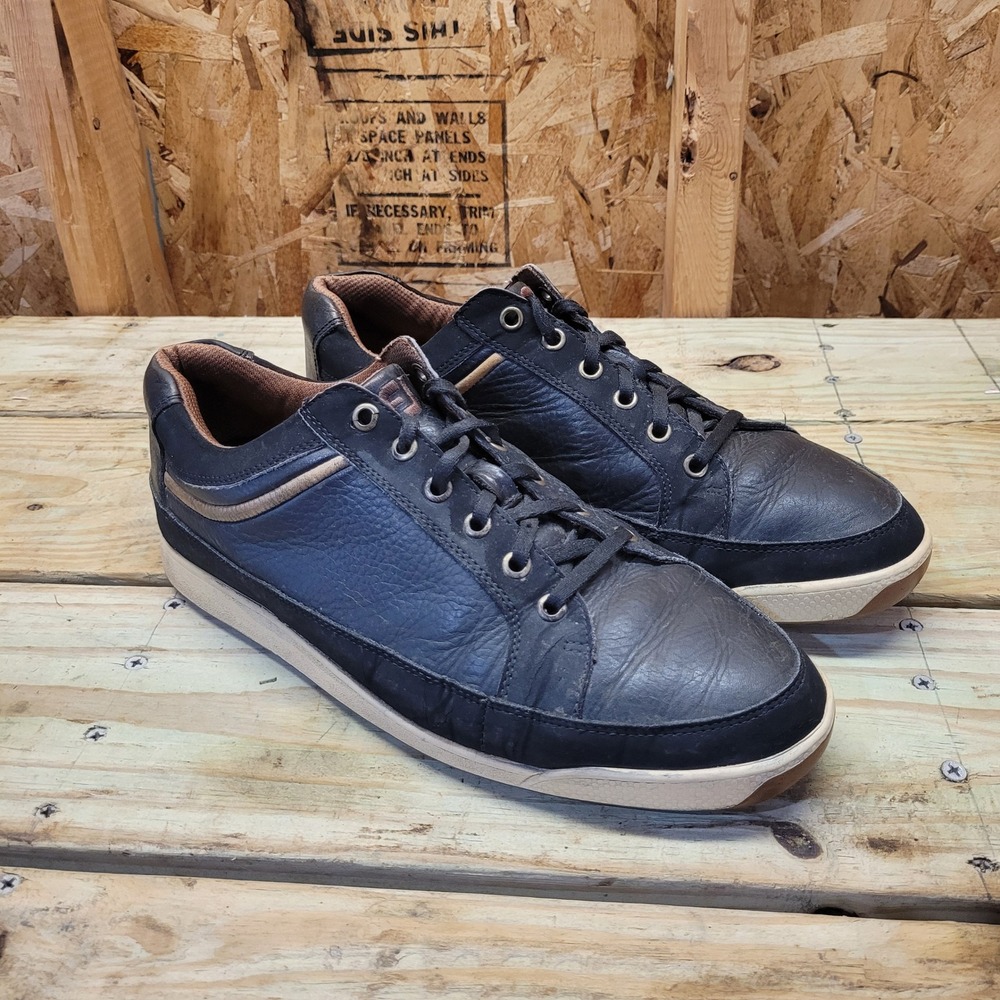 FootJoy Golf Shoes Mens 10M Golf Shoes Leather Lace Up Sneakers Black 54284